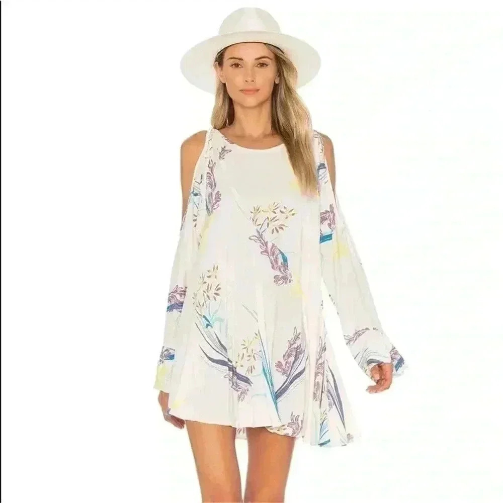 Free People Clear Skies Cold Shoulder Dress